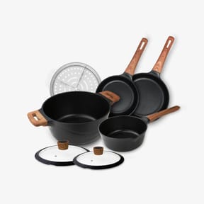 BOGOF Diamond Earth 7pc Cookware Set + Free Recipe E-Book