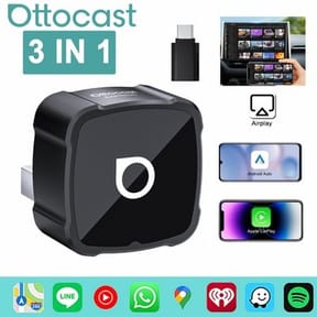 3 In 1 Wireless Carplay Android Auto Adapter for $40