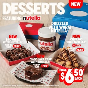Pick Up: Desserts Featuring Nutella!