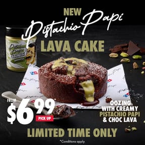 Pick Up: Pistachio Papi Choc Lava Cake