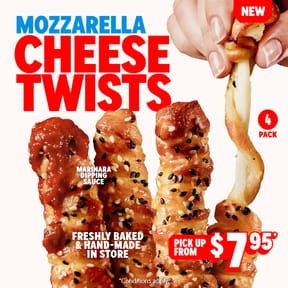 Pick Up: Mozzarella Cheese Twists!