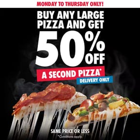 Mon-Thurs Delivery Deal!