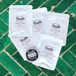Skincare Sample Selection from Truth Cosmetics