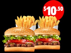 2x Whopper® Junior + 2 Med Chips