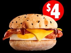 Bacon & Egg Turkish Brekky Roll