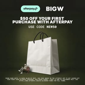 $50 Off Your First Purchase With Afterpay