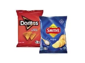Smiths and Doritos Varieties - 2 for $9